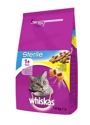 Whiskas - Whiskas Tavuklu Kısırlaştırılmış Kedi Maması 1,4kg