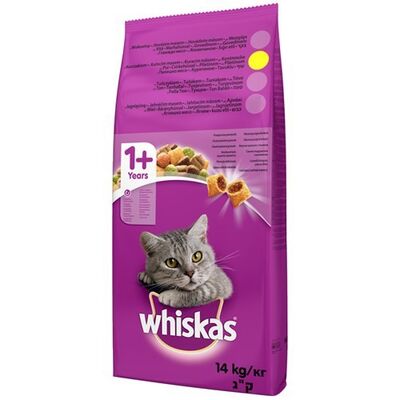 Whiskas - Whiskas Tavuklu & Sebzeli Kuru Kedi Maması 14 Kg