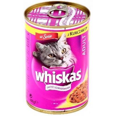 Whiskas - Whiskas With Chicken Tavuklu Konserve Kedi Maması 400 Gr