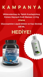 Whiteveterinay Az Tahıllı Kısırlaştırlmış Kümes Hayvanlı Kedi Maması 1,5 Kg (Glukosamine Likit Hediyeli) - Thumbnail