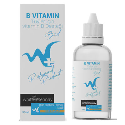 WhiteVeterinay - WhiteVeterinay B Vitamin Bird 50 ML ( Kuşlar için Tüy B Vitamini Desteği )