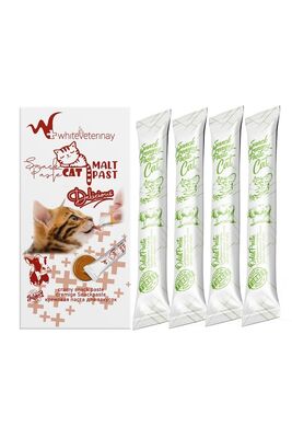 WhiteVeterinay - WhiteVeterinay Cat Cream Beef Snack Paste 4x15 Gr ( Kediler için Biftekli Sıvı Ödül Maması )