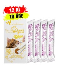 Whiteveterinay Cat Cream Chicken Snack Paste 4X15 Gr ( Kediler İçin Tavuklu Sıvı Ödül Maması ) - 12 Adet - Thumbnail