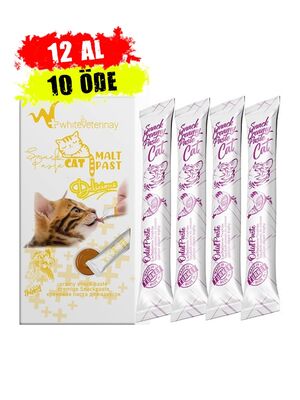 WhiteVeterinay - WhiteVeterinay Cat Cream Chicken Snack Paste 4x15 Gr ( Kediler için Tavuklu Sıvı Ödül Maması ) - 12 ADET