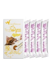 WhiteVeterinay Cat Cream Chicken Snack Paste 4x15 Gr ( Kediler için Tavuklu Sıvı Ödül Maması ) - Thumbnail