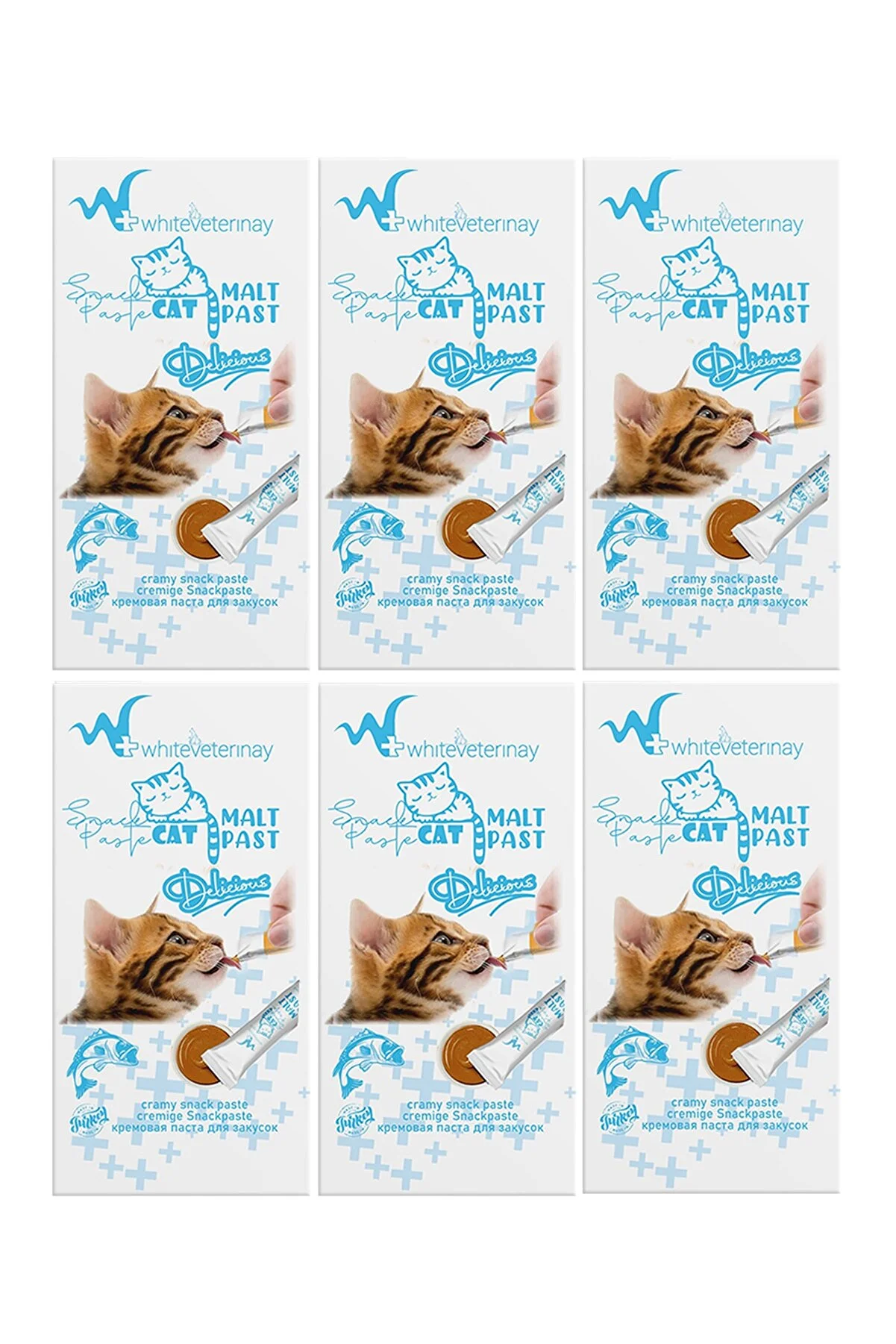 Whiteveterinay Creamy Biftekli Sıvı Kedi Ödülü 4X15 Gr - 6 Adet - Thumbnail