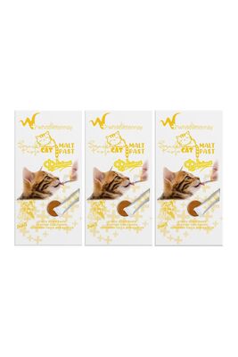 w+ whiteveterinay - Whiteveterinay Creamy Tavuklu Sıvı Kedi Ödülü 4X15 Gr - 3 Adet