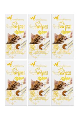 w+ whiteveterinay - Whiteveterinay Creamy Tavuklu Sıvı Kedi Ödülü 4X15 Gr - 6 Adet