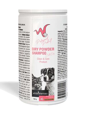 WhiteVeterinay - WhiteVeterinay Kedi Ve Köpekler İçin Lavantalı Toz Şampuan 150 Gr