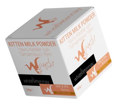 WhiteVeterinay - Whiteveterinay Kitten Milk Powder Yavru Kedi Süt Tozu 150 Gr