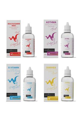 WhiteVeterinay - Whiteveterinay Kuşlar İçin Sağlık Bakım Seti - 4 Parça
