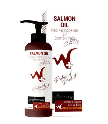 WhiteVeterinay - Whiteveterinay Salmon Oil Cat&Dog 200 Ml ( Omega 3 Ve 6 Içerikli Somon Yağı )
