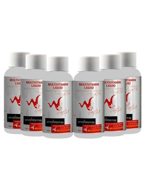 WhiteVeterinay - WhiteVeterinay Multivitamin Liquid Cat&Dog 100 ML Kedi ve Köpekler için Multivitamin Desteği 6'lı