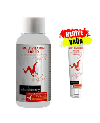 WhiteVeterinay - WhiteVeterinay Multivitamin Liquid Cat&Dog 100 ML ( Kedi ve Köpekler için Multivitamin Desteği )