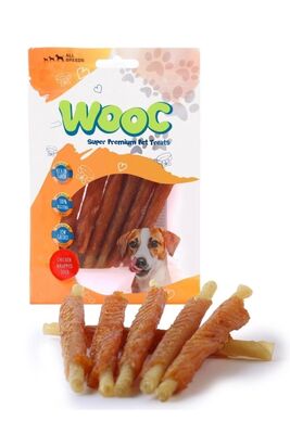 wooc - wooc Chicken & Rawhide Stick 80 Gr