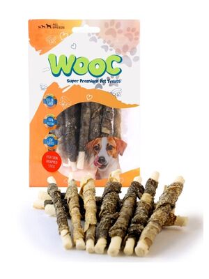 wooc - Wooc Dog Balık Derisi Sargılı Sütlü Stick Köpek Ödül Maması