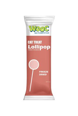 Wooc Super Premium Pet Treats - Wooc Tavuk Kızılcıklı Kedi Lolipop