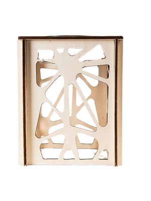 Glipet - Wood Table Çelik Taslı Orta Ve Büyük Irk Mama Ve Su Kabı 1200 Ml spider