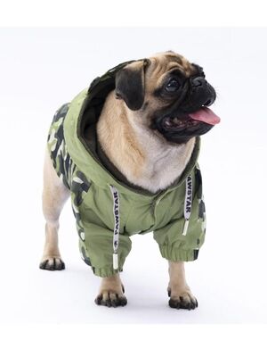 Pawstar - Pawstar Yeşil Dijon Köpek Mont Köpek Yağmurluk Köpek Kıyafeti Köpek Elbisesi